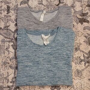 2 WOMEN'S ATHLETA TOPS.